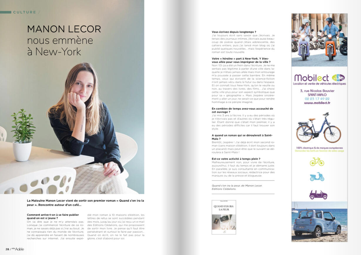 Magazine Melle Adèle Manon Lecor